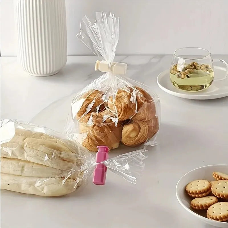 FreshLock™ 10‑Pack Food & Snack Bag Clips – Airtight Sealing Clamps