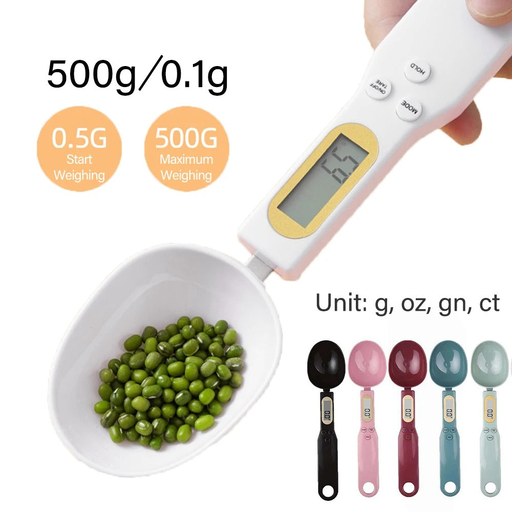 Mini Spoon Food Scale Digital Kitchen Electronic LCD Food Scale (0.1ā500g)