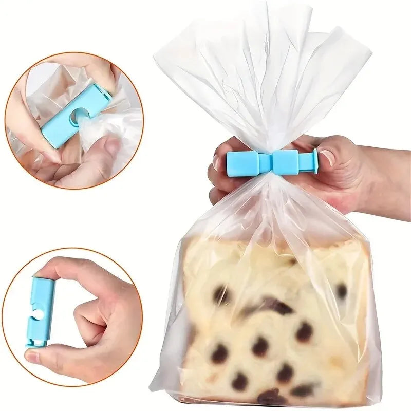 FreshLock™ 10‑Pack Food & Snack Bag Clips – Airtight Sealing Clamps