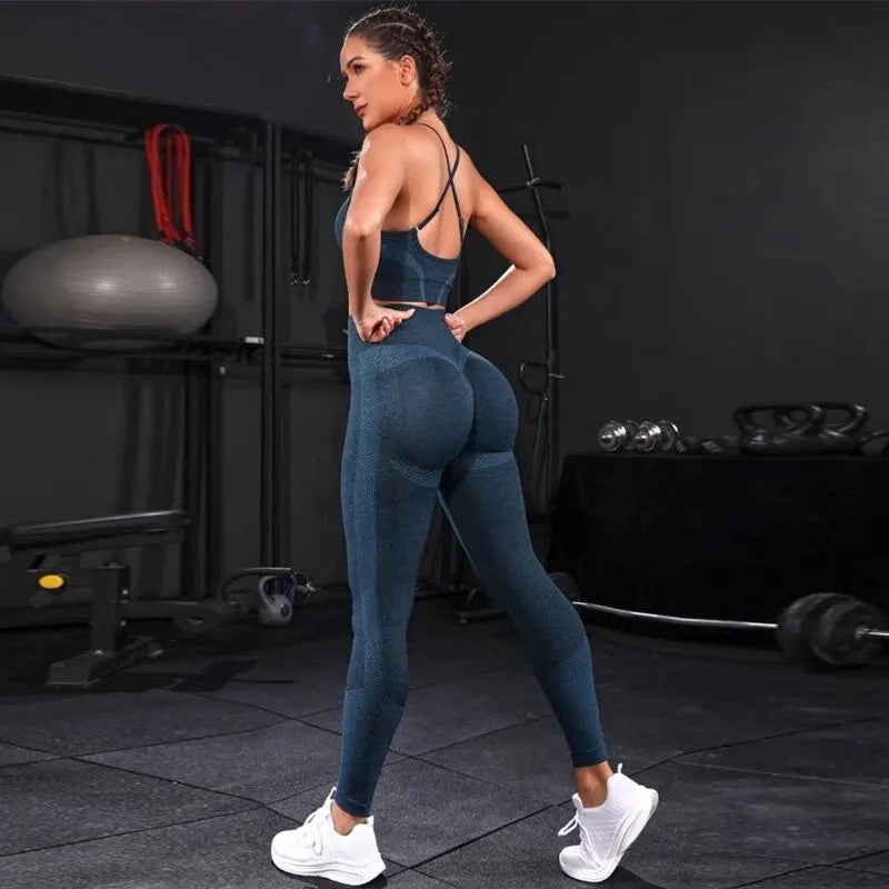 2 Pieces Women's Tracksuit Seamless Yoga