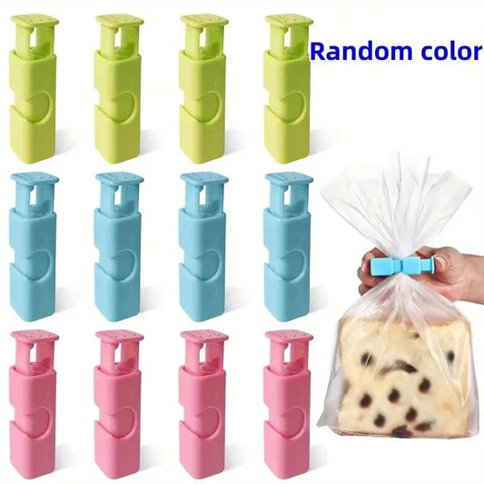 FreshLock™ 10‑Pack Food & Snack Bag Clips – Airtight Sealing Clamps