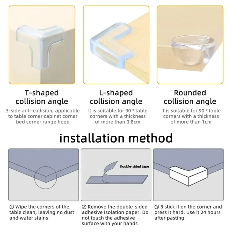 Baby Safety Silicone Corner Protector Transparent Edge Guard