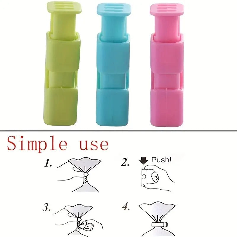 FreshLock™ 10‑Pack Food & Snack Bag Clips – Airtight Sealing Clamps